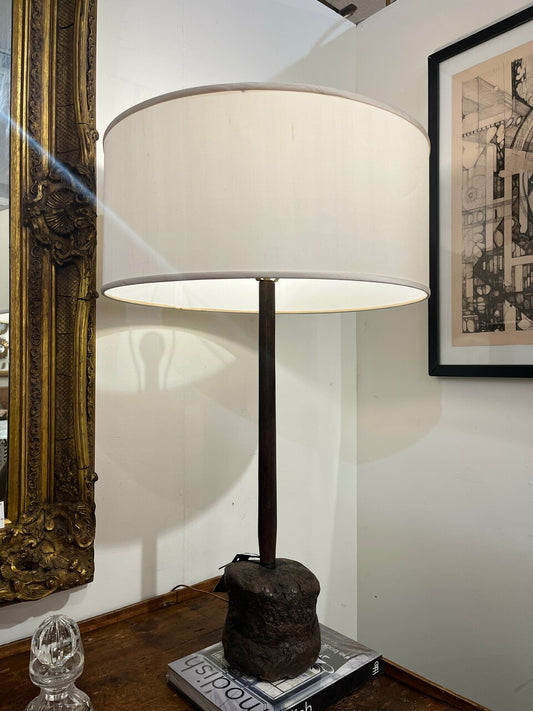 Amazing Pair Burl Root Table Lamps