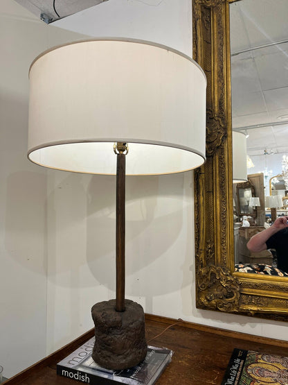 Amazing Pair Burl Root Table Lamps