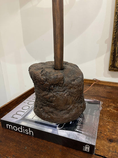 Amazing Pair Burl Root Table Lamps