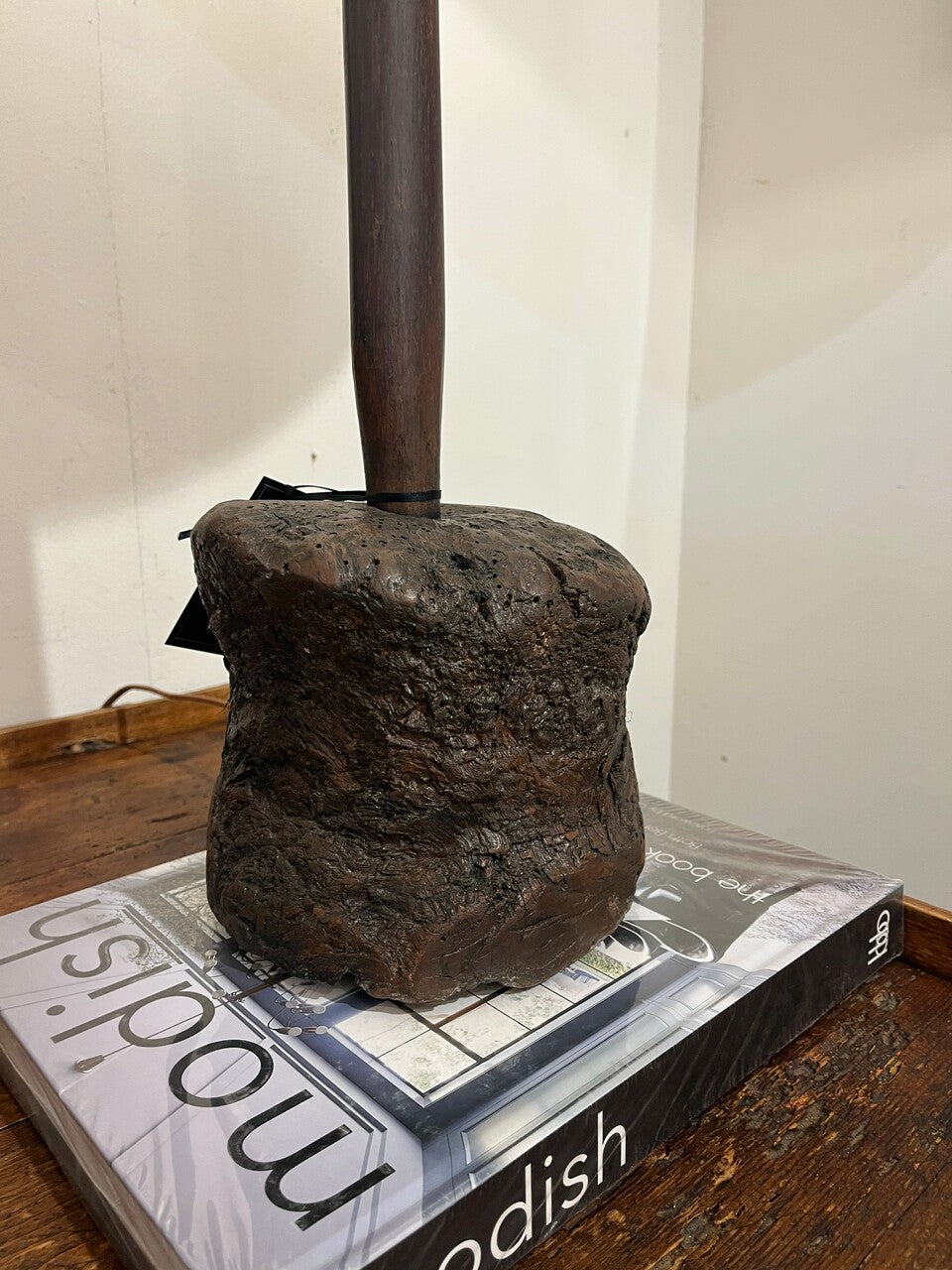 Amazing Pair Burl Root Table Lamps