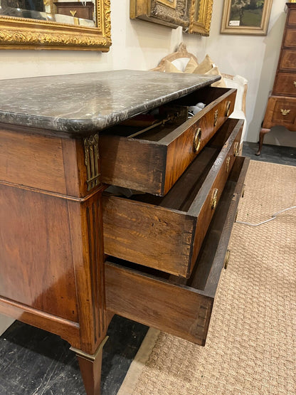 Italian 3 Drawer Commode with Marble Top