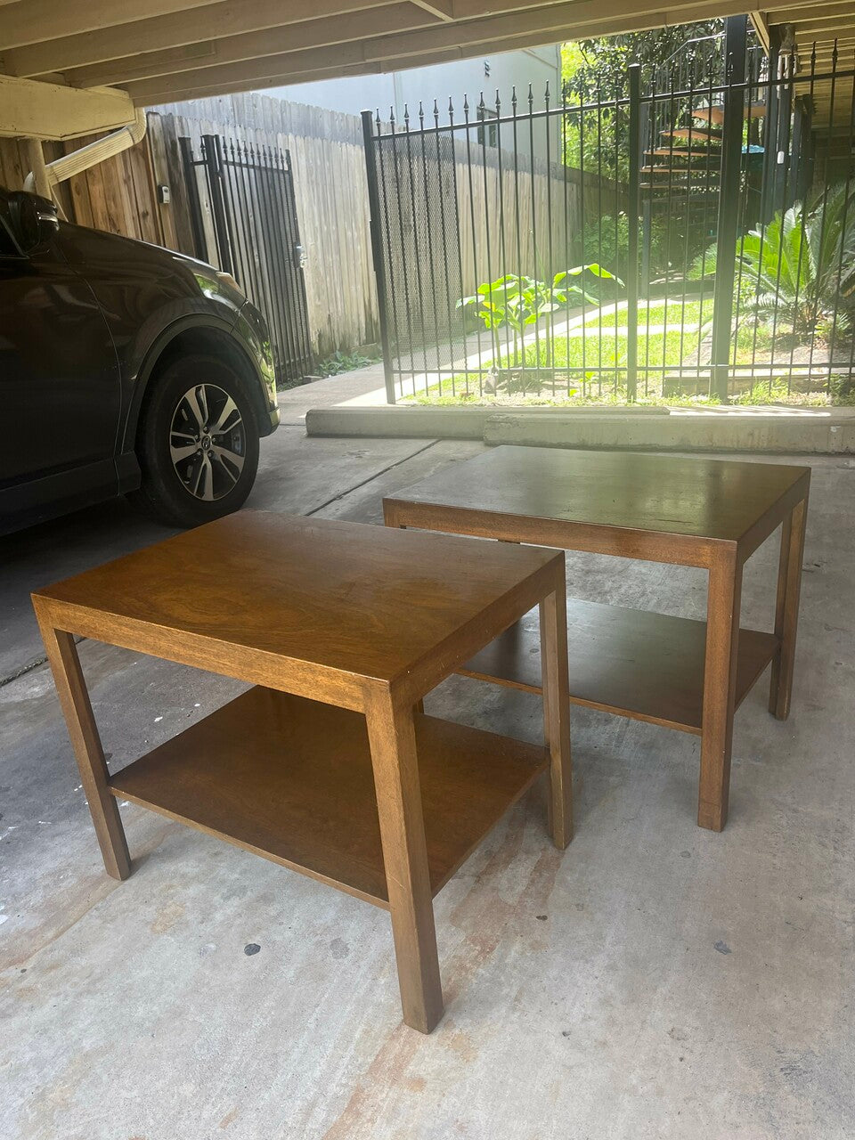 Pair Edward Wormley Dunbar Side Tables