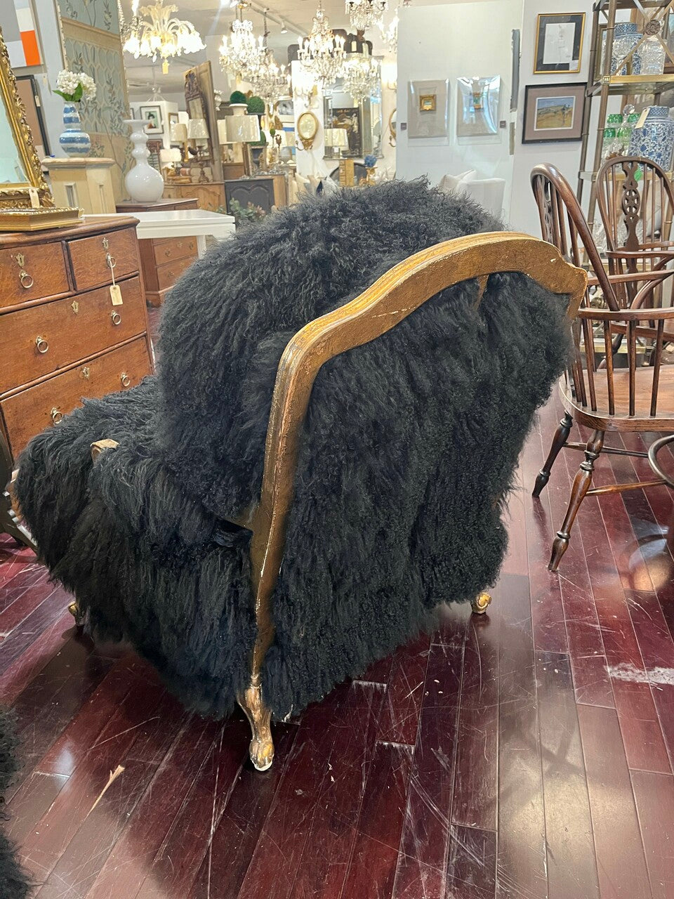 Pair of Niobe Shearling Lounge Chairs