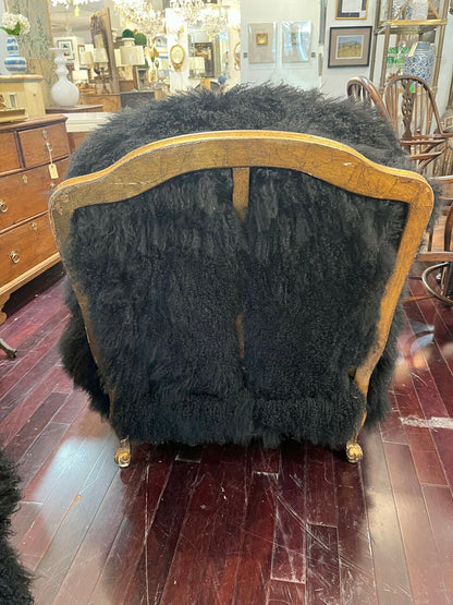 Pair of Niobe Shearling Lounge Chairs