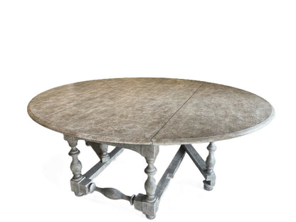 Large Vintage Painted Gateleg Table