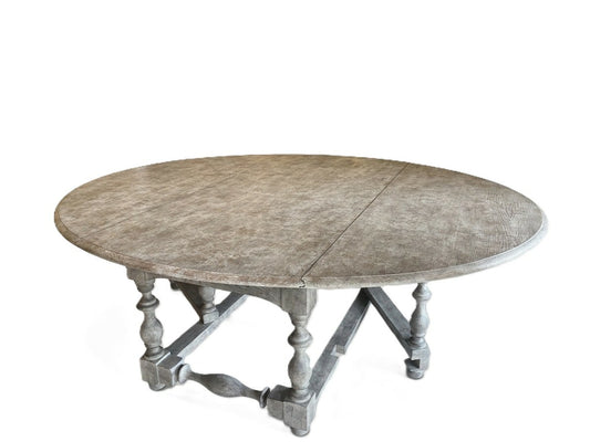 Large Vintage Painted Gateleg Table