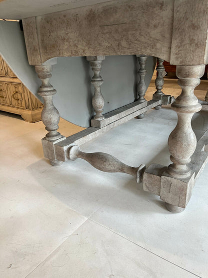 Large Vintage Painted Gateleg Table
