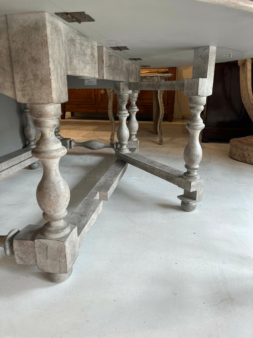 Large Vintage Painted Gateleg Table