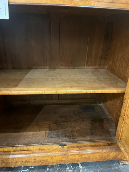 19th Century Italian Birdseye Maple Bookcase