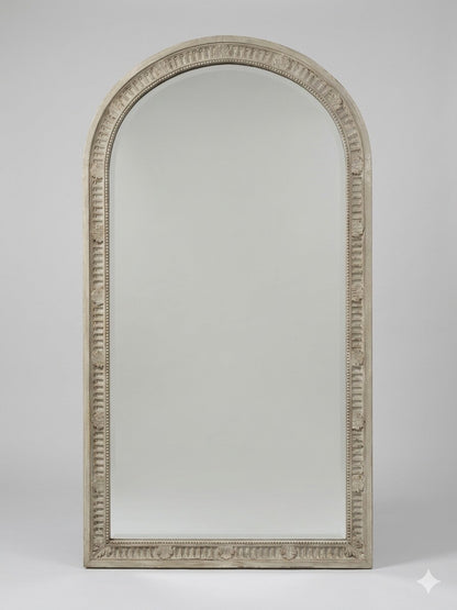 Large Carved Painted Continental Mirror