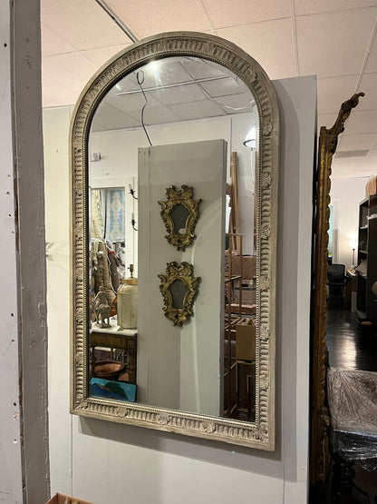 Large Carved Painted Continental Mirror