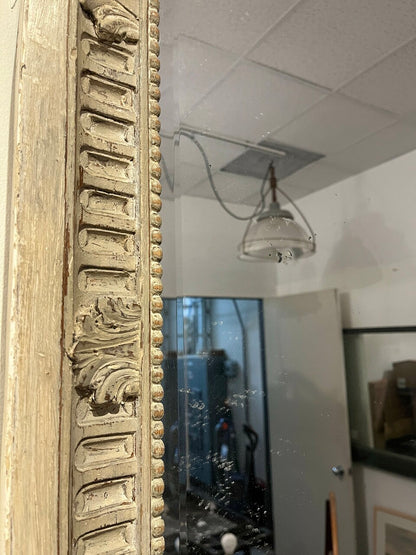 Large Carved Painted Continental Mirror