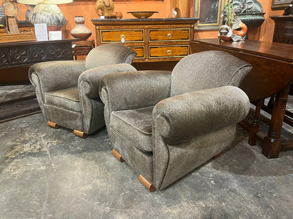 Pair of Custom Art Deco Style Chairs