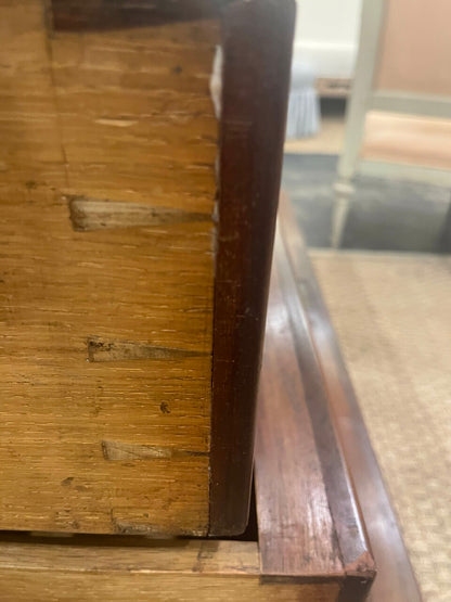 19th Century English Mahogany Chest with Marble Top