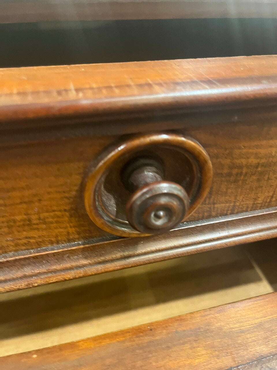 19th Century English Mahogany Chest with Marble Top
