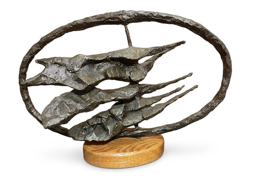 Gerard Koch Mid Century Brutalist Bronze Sculpture