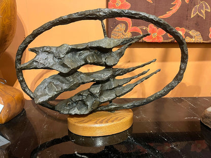 Gerard Koch Mid Century Brutalist Bronze Sculpture