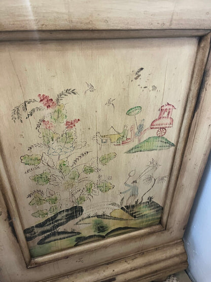 Hand Painted Chinoiserie 4 Drawer Chest
