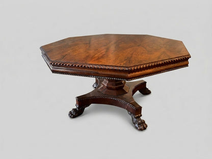 19th Century English Rosewood Center Table