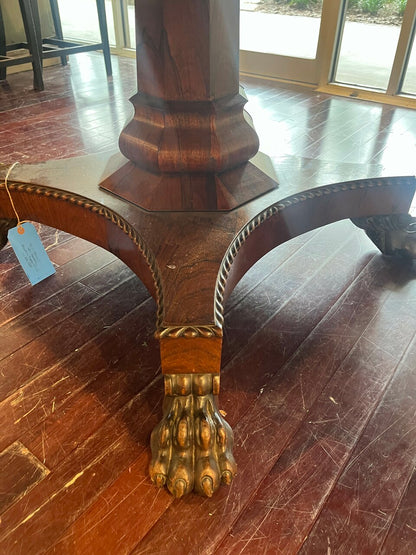 19th Century English Rosewood Center Table