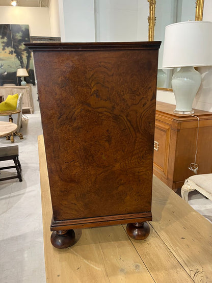 Pair of Walnut Burl Bachelor Chests
