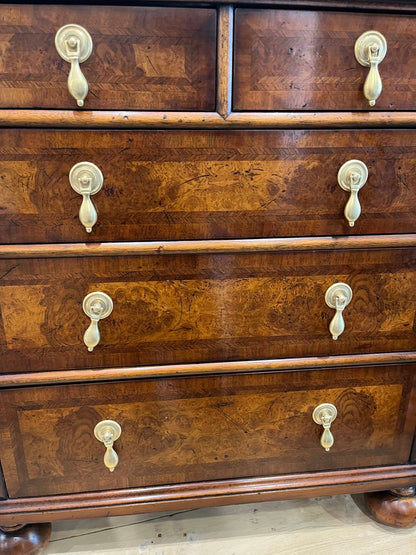 Pair of Walnut Burl Bachelor Chests
