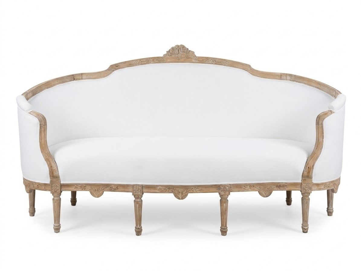 Swedish Gustavian Sofa in Linen