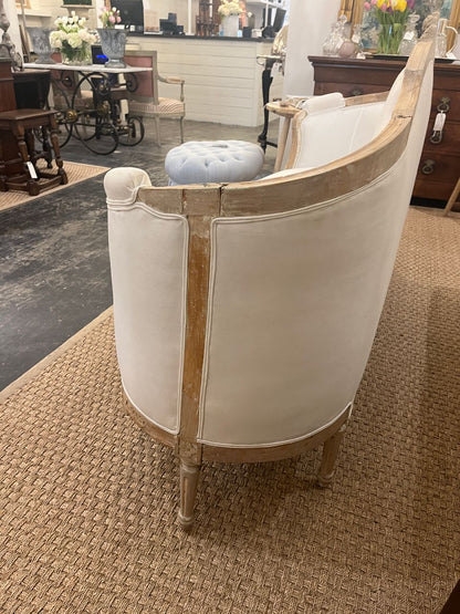 Swedish Gustavian Sofa in Linen