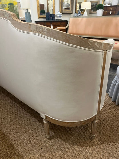 Swedish Gustavian Sofa in Linen