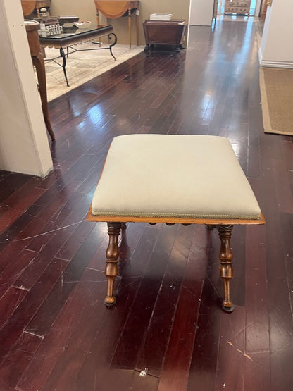 19th Century English Regency Style X-Base Stool