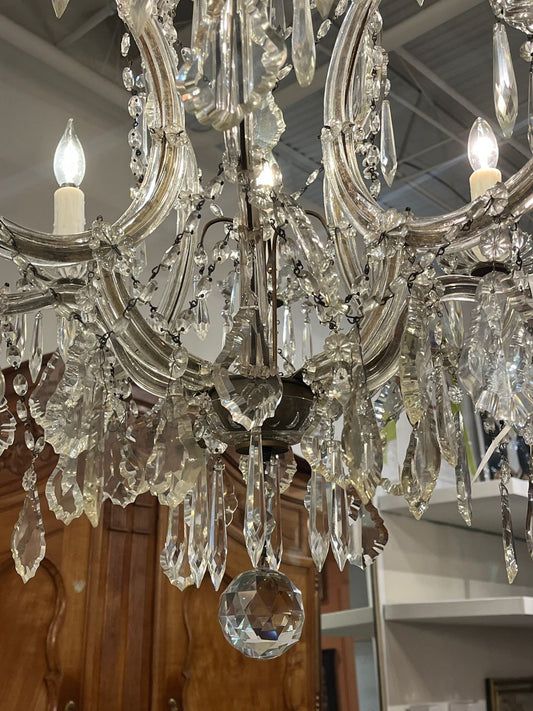 Antique Italian Crystal Chandelier