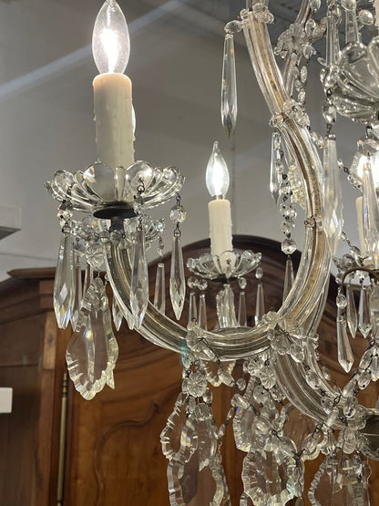 Antique Italian Crystal Chandelier