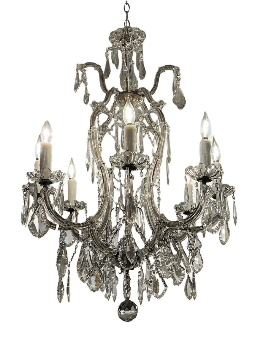 Antique Italian Crystal Chandelier
