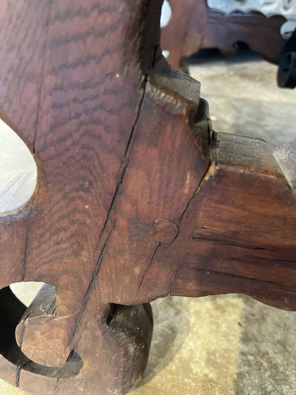 19th Century Spanish Baroque Trestle Table