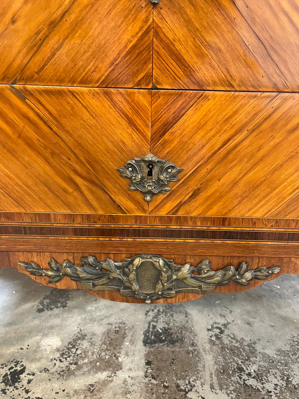 French Louis XVI Style Commode with Marble Top