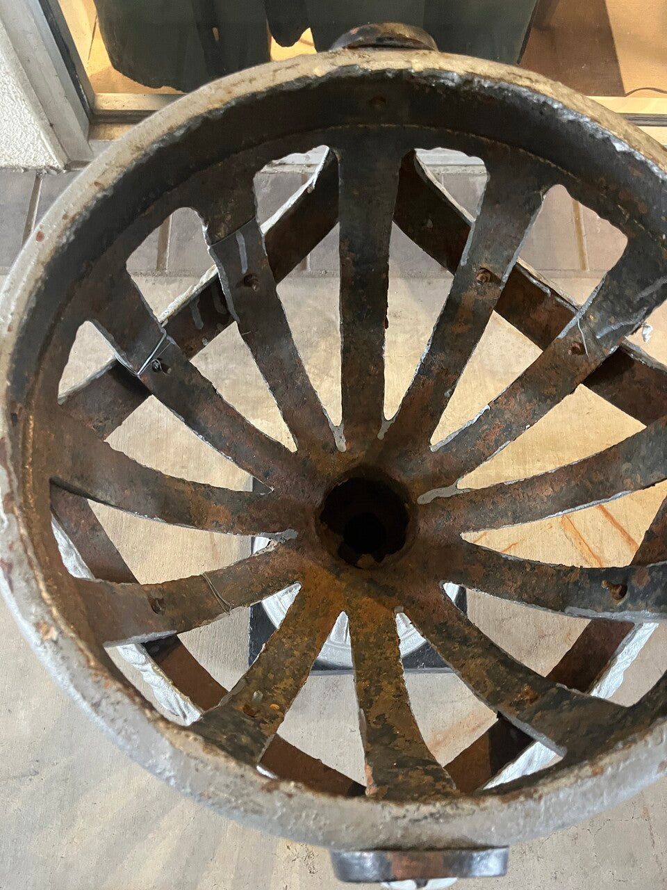 Antique Open Cage or Basket Urns
