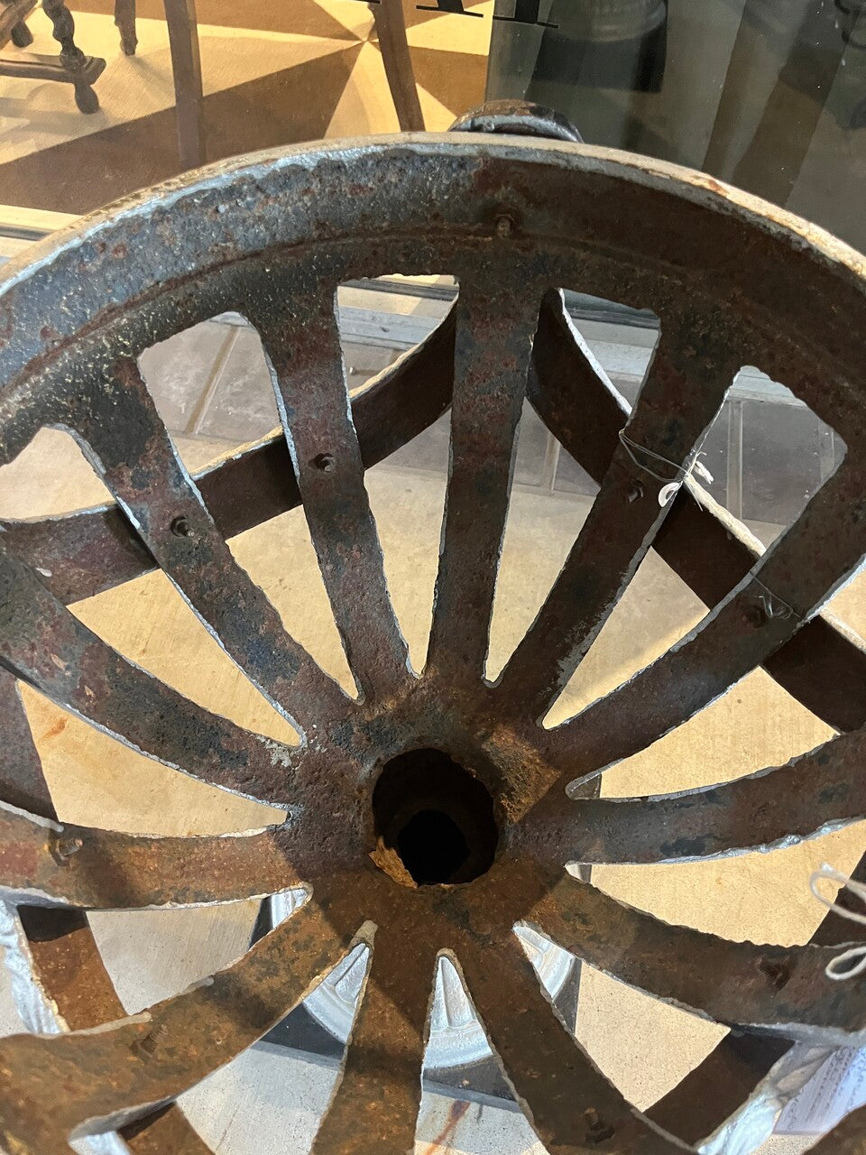 Antique Open Cage or Basket Urns