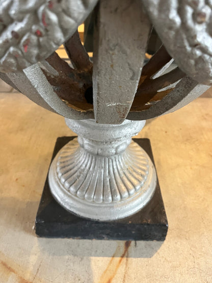 Antique Open Cage or Basket Urns