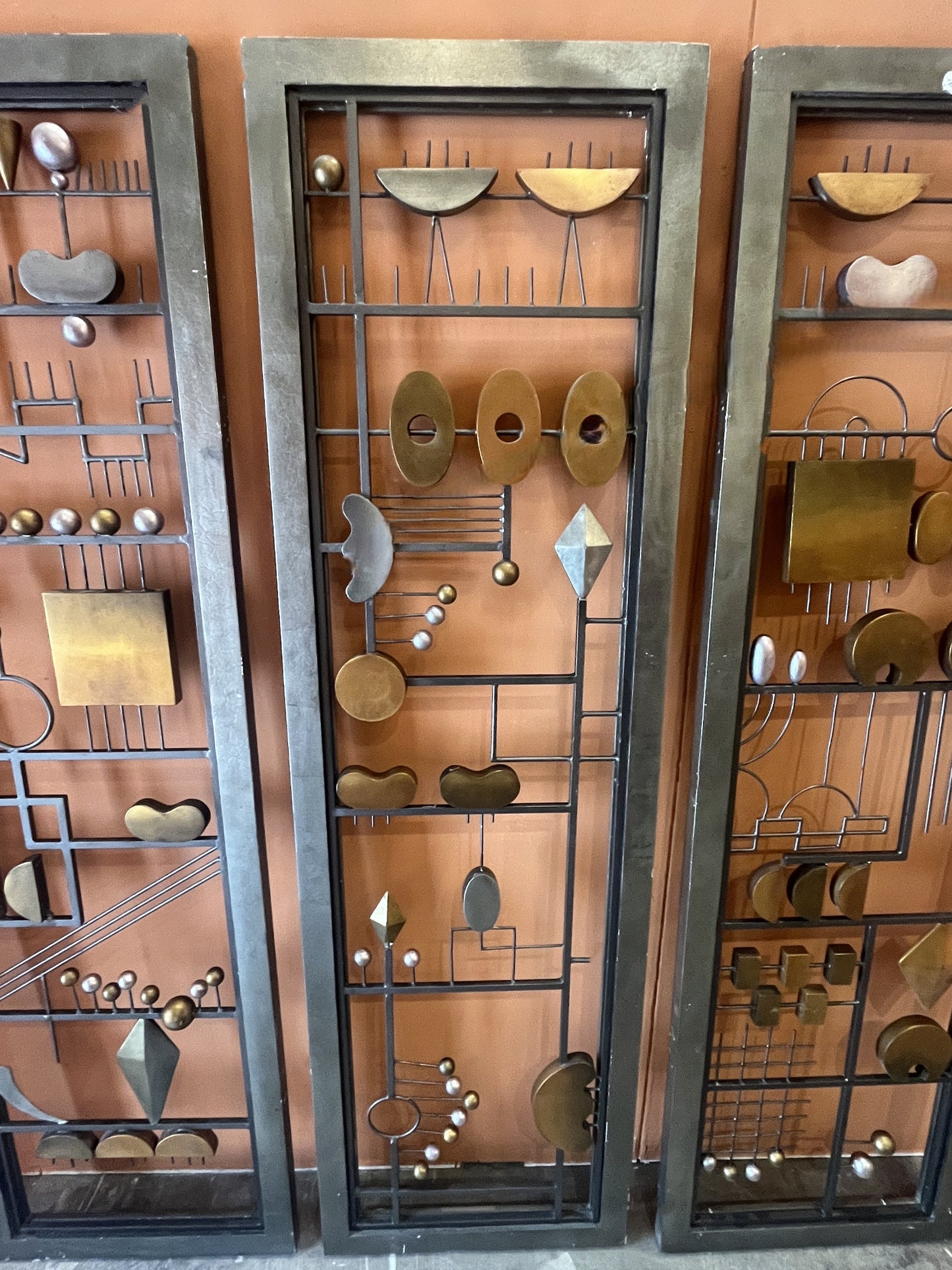 Mid Century Italian 3 panel Screen