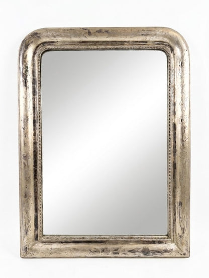Antique Silver Louis Philippe Mirror