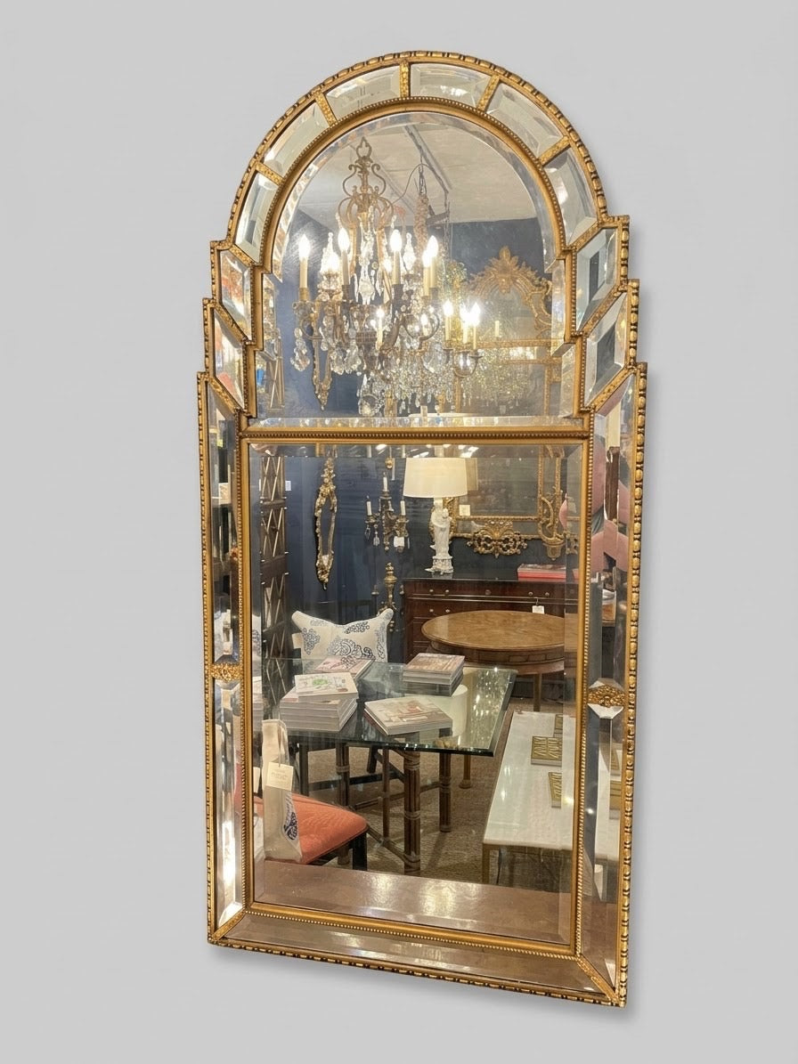Italian Arch Beveled Wall Mirror