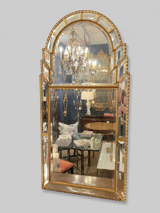 Italian Arch Beveled Wall Mirror