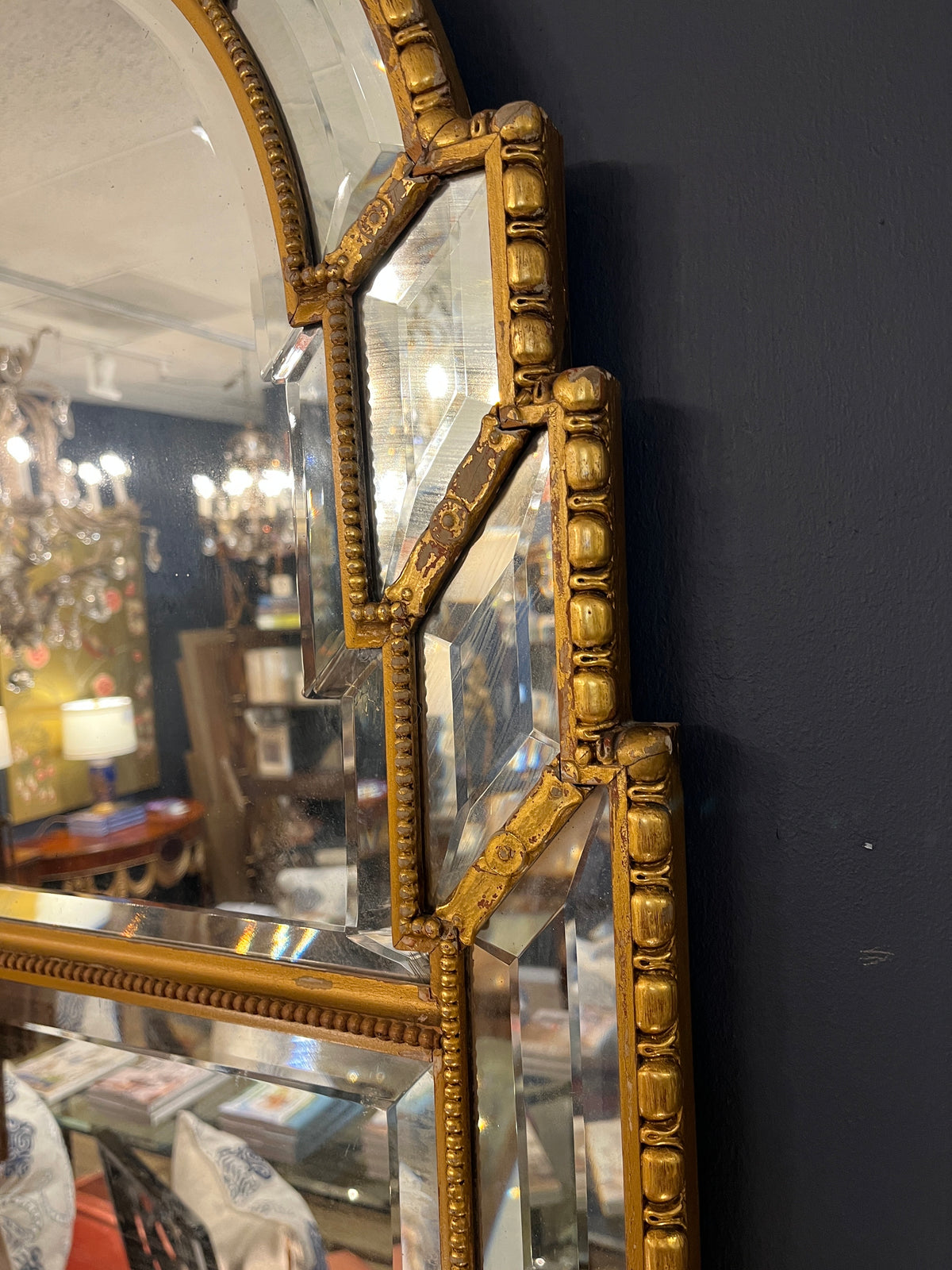 Italian Arch Beveled Wall Mirror