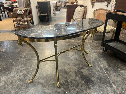 Hollywood Regency Maison Jansen Style Demilune