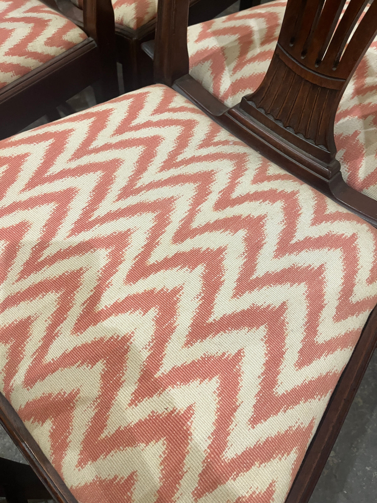 Set of 8 Bench Made Hepplewhite Style Chairs