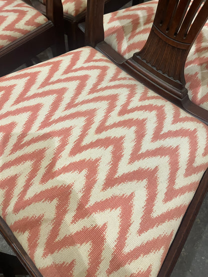 Set of 8 Bench Made Hepplewhite Style Chairs