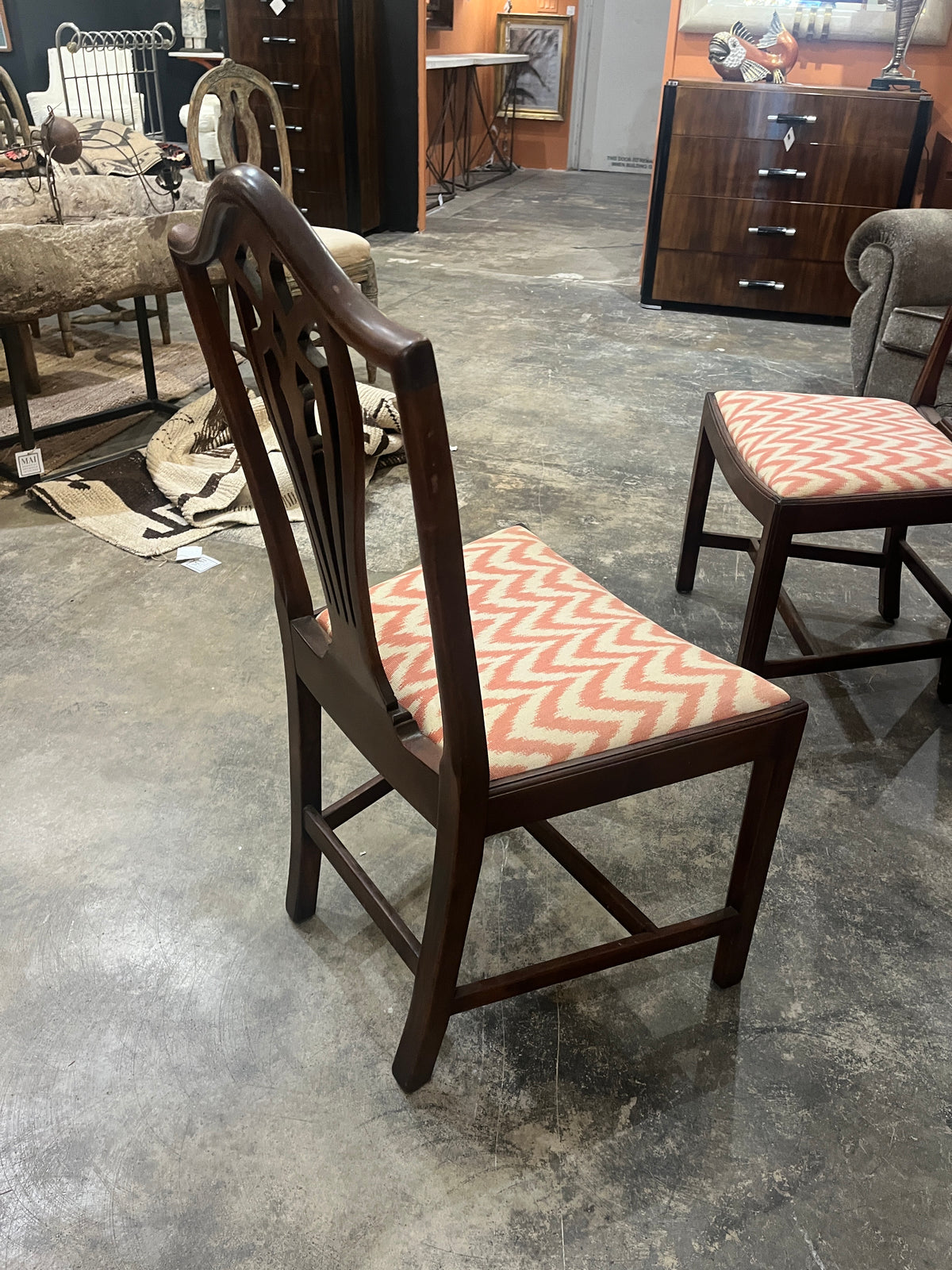 Set of 8 Bench Made Hepplewhite Style Chairs