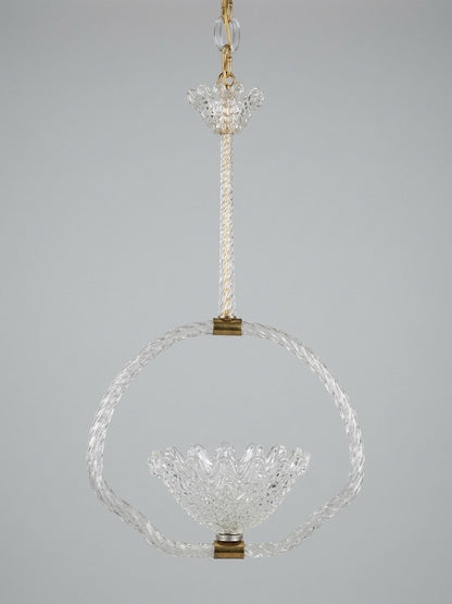 Vintage Italian Murano Pendant Chandelier