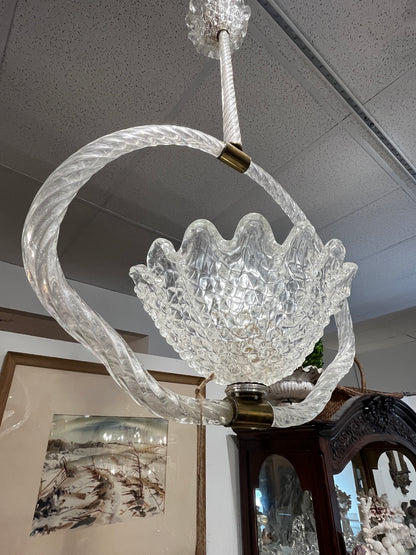 Vintage Italian Murano Pendant Chandelier