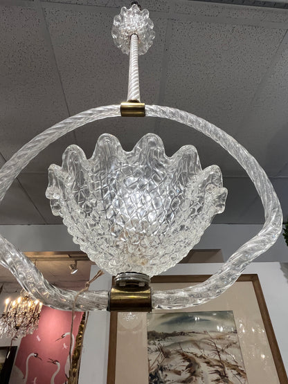 Vintage Italian Murano Pendant Chandelier